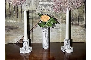 Tranquil Evening with Lavender Candlesticks
