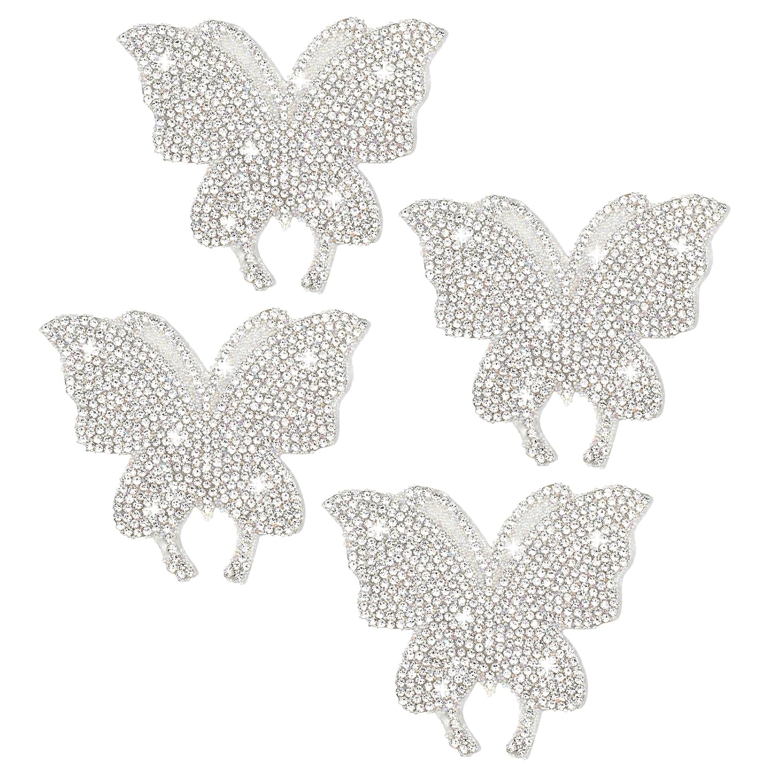 4Pcs Bling Butterfly Car Decals Rhinestone Butterfly Car Stickers Bedazzled Crystal Butterfly Stickers Butterfly Decals for Cars Women