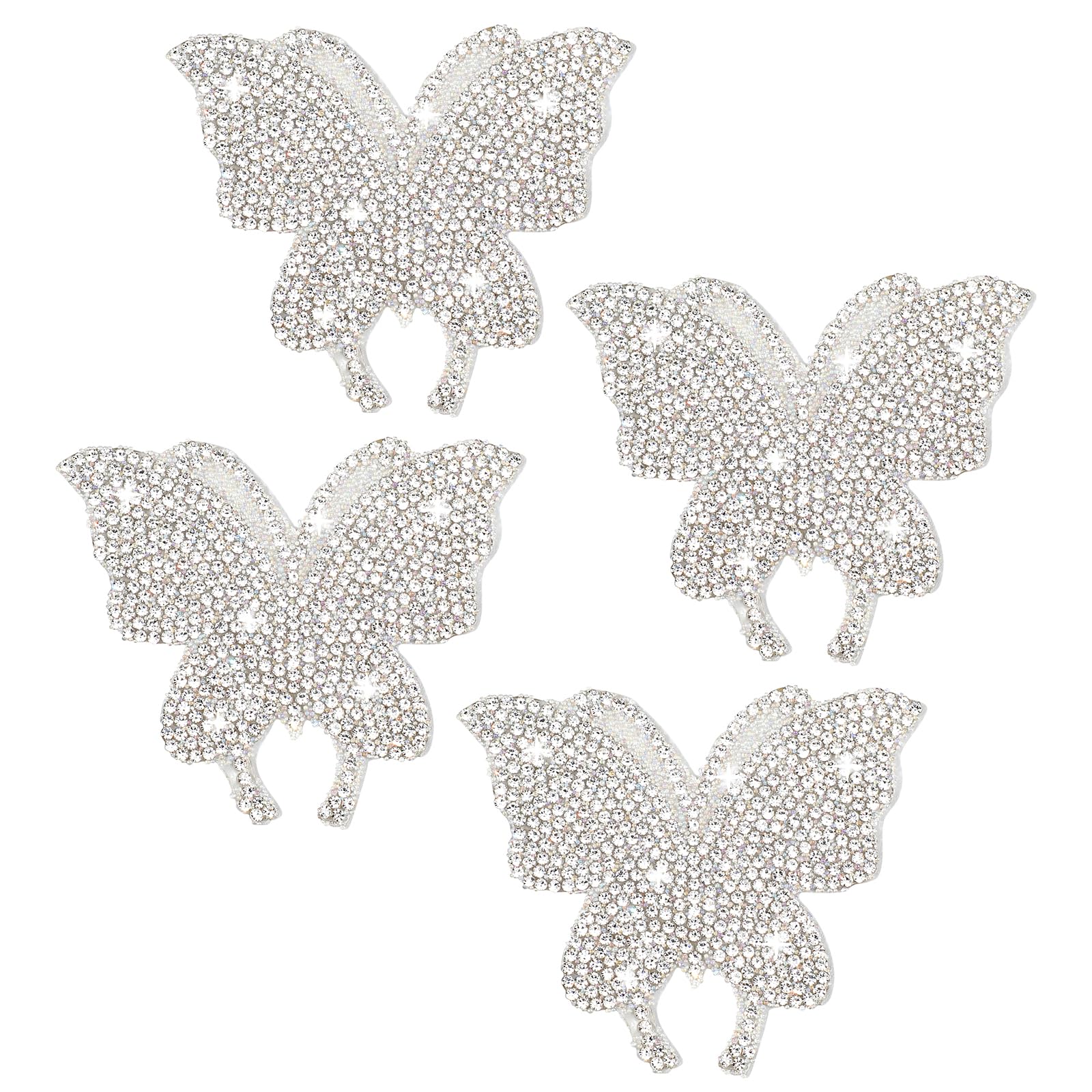 4Pcs Bling Butterfly Car Decals Rhinestone Butterfly Car Stickers Bedazzled Crystal Butterfly Stickers Butterfly Decals for Cars Women
