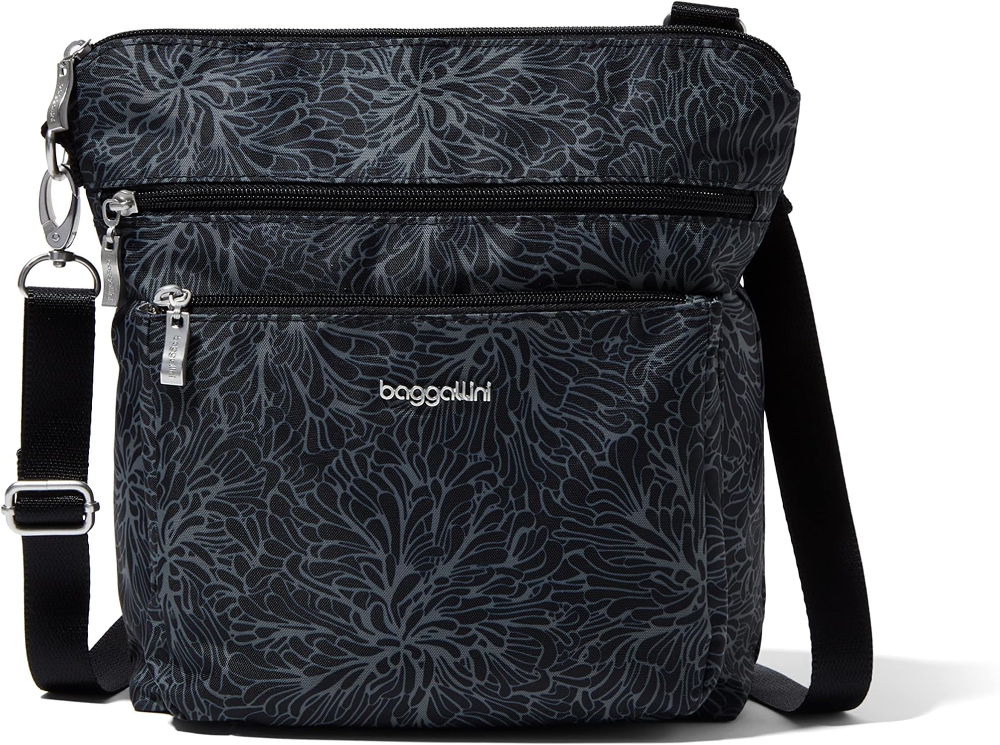 Derek Alexander Adjustable Crossbody Bag with Wide-Zip Main Compartment