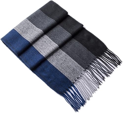 Miniatura 67 de Alpine Swiss Bufanda a cuadros para hombre, ultra suave, chal de invierno, cálido, ligero, para clima frío