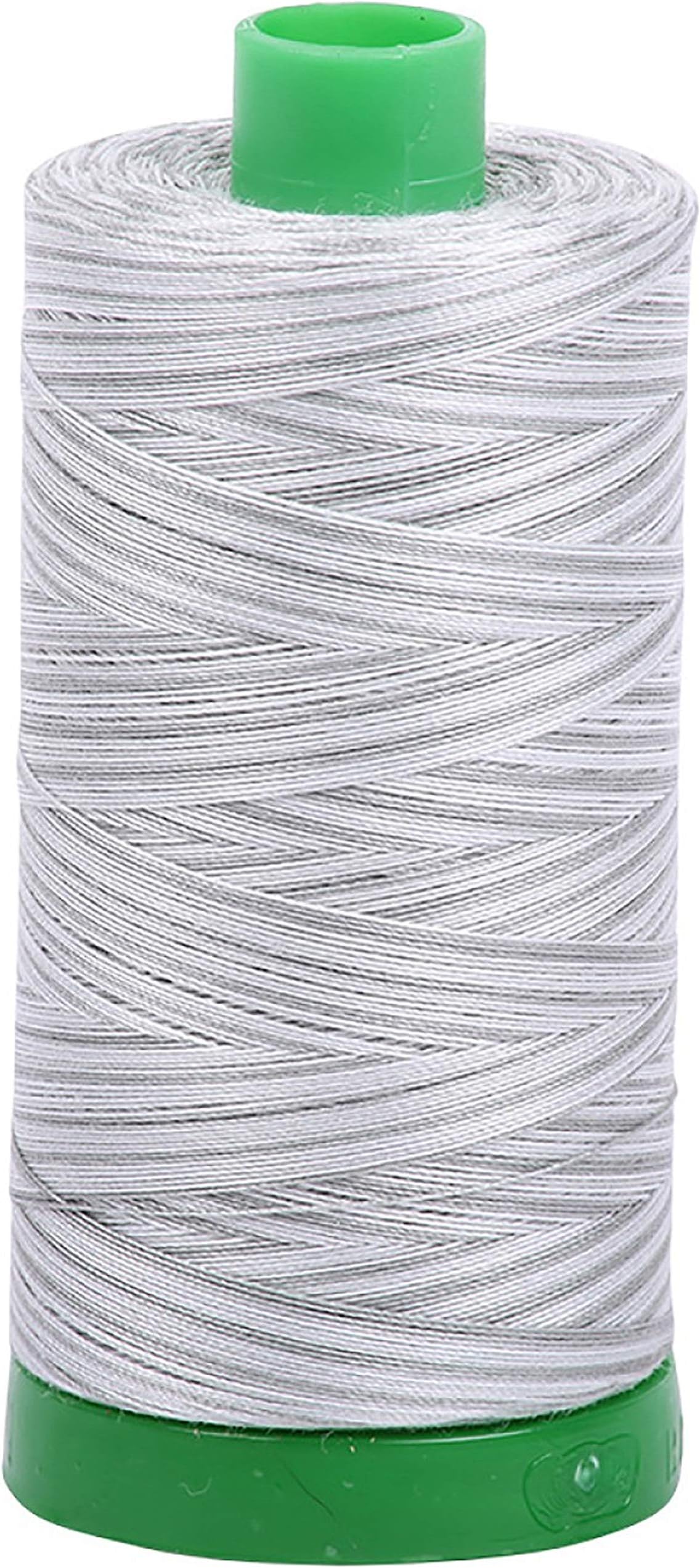 Aurifil Thread #4060 Silver Moon Variegated Cotton Mako 40 wt 1094 Yard Spool