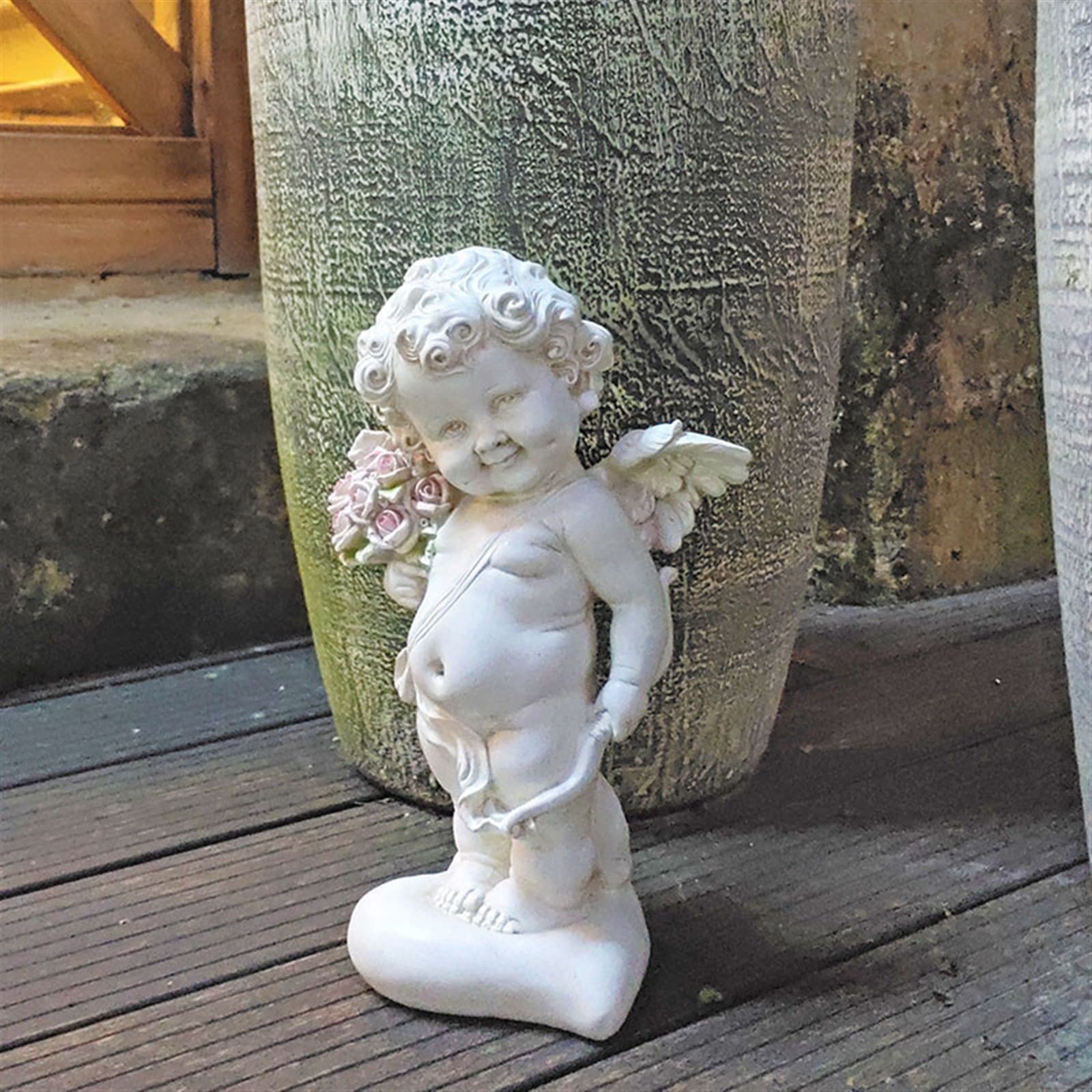 LONG-L Livre De Lecture Statue d'ange | Figurine en Résine Salon Petite Sculpture Ange Artisanat Décoration Statue Commémorative,B
