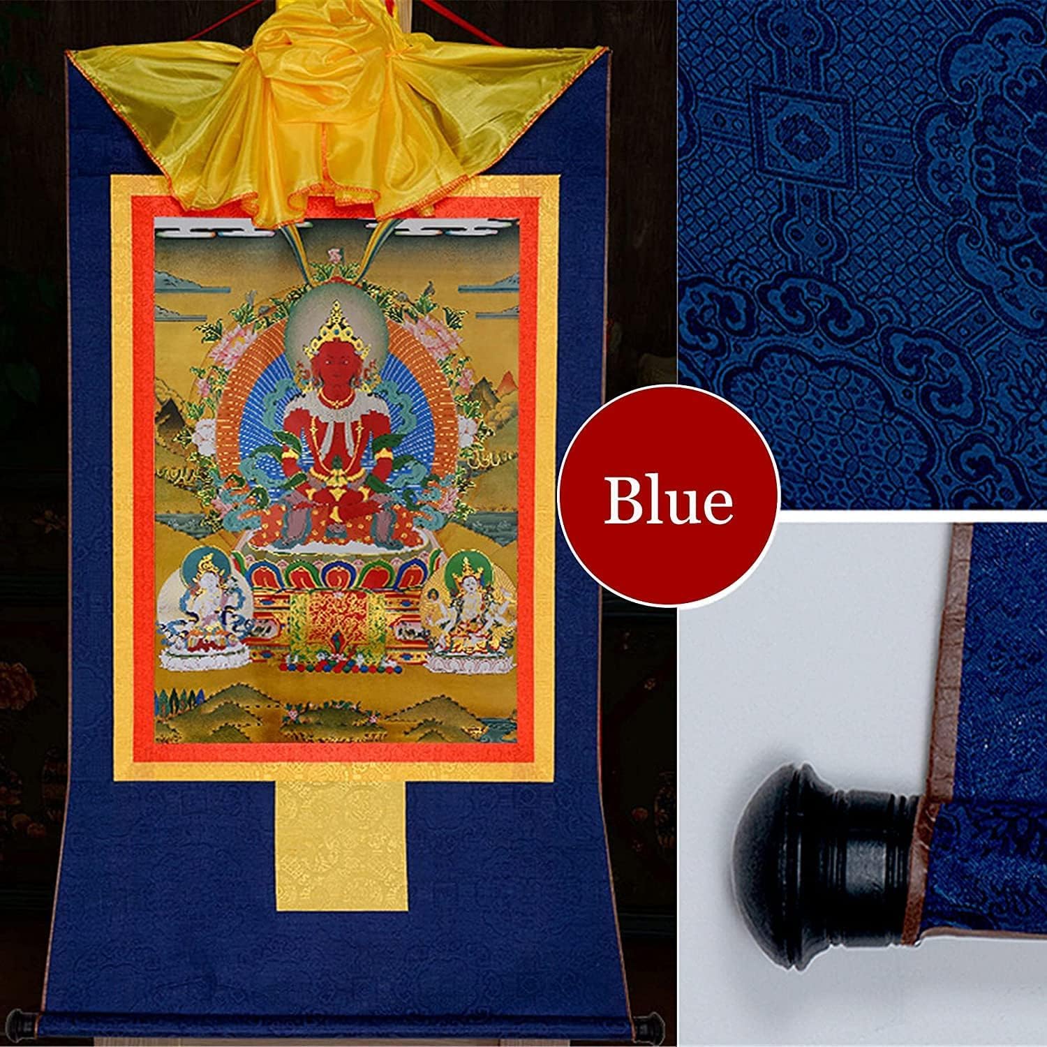 Schriftrolle hängend, Scroll-Wandbild, chinesische Kunst-Rollenmalerei, Buddha-Zen-Wandbehang, Scroll-Wandbild, tibetischer Buddhismus-Thangka-Kunst, Kurukulla, Mutter Buddha, for buddhistische Altar-