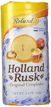 Roland Holland Rusk Crispbakes, 4.4 Ounce Pack of 1