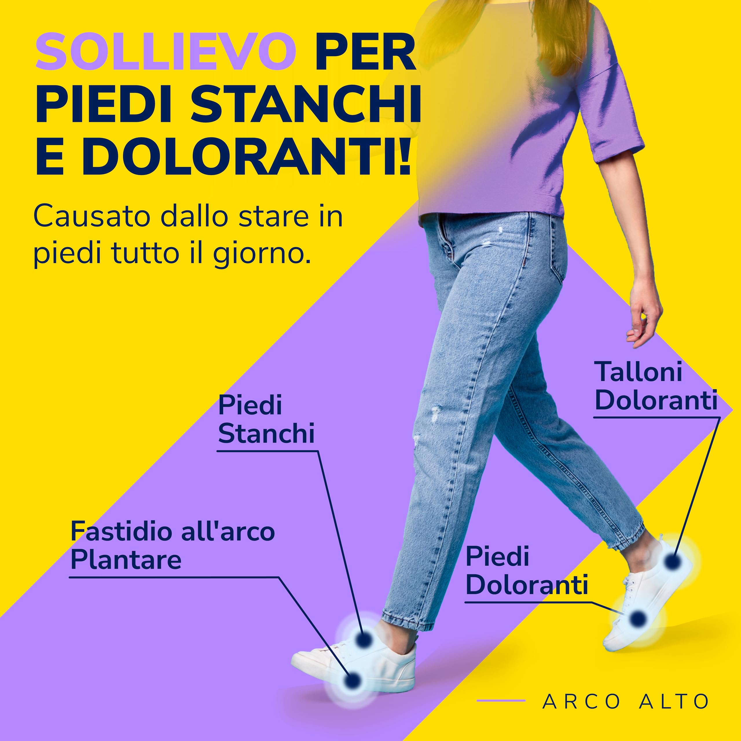Dr. Scholl's Solette Comfort - Solette per Fascite Plantare e Arco Plantare Alto per Piede Cavo, Donna e Uomo, Lunghezza Piena, Comfort Tutto il Giorno