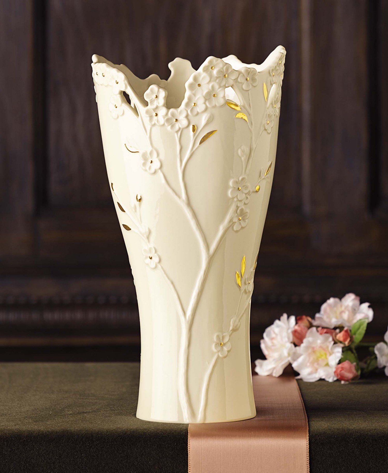 Amazon.com: Lenox Cherry Blossom Large Vase : Home & Kitchen