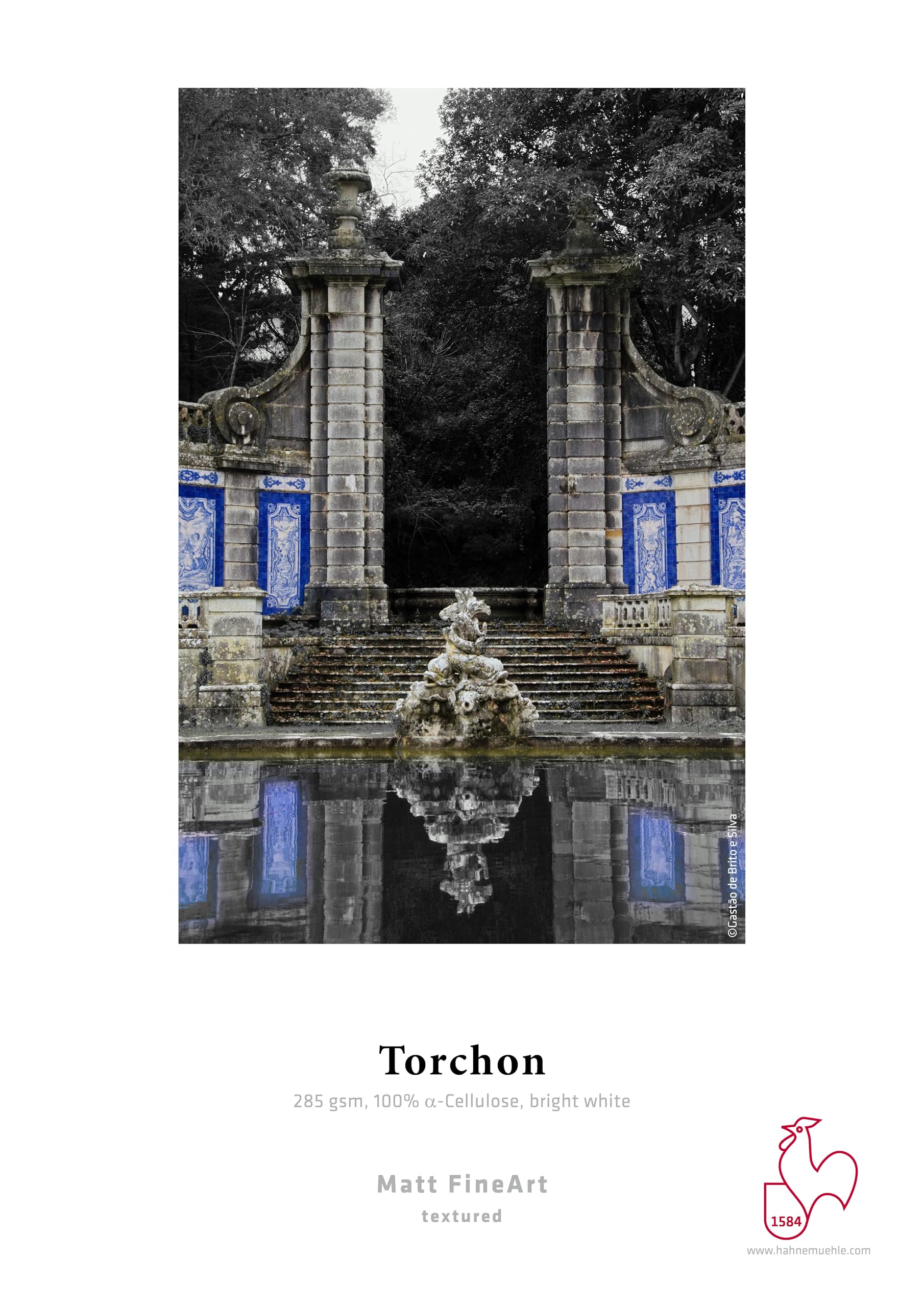 Hahnemühle 10641634 Digital FineArt Torchon Papier, 285 g/m², DIN A3, 297 x 420 mm, hellweiß
