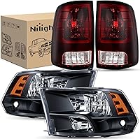 Vista 12 de Nilight Conjunto de luz trasera para Dodge Ram 2009 2010 2011 2012 2013 2014 2015 2016 2017 2018 Dodge Ram 1500 2500 3500 2019 2020 2021