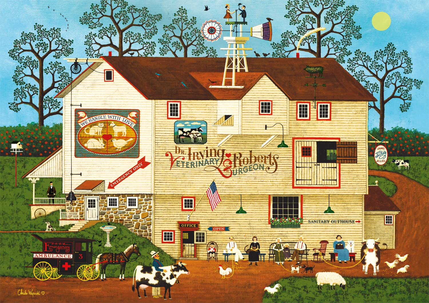 Photo 1 of Buffalo Games - Charles Wysocki - Next! - 300 Large Piece Jigsaw Puzzle