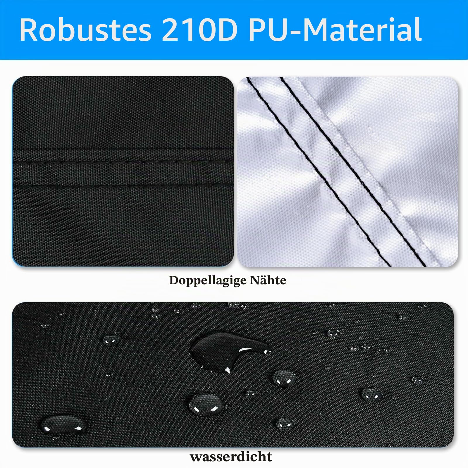 300 x 200 cm Pool Abdeckung Rechteckige 3 x 2 m Sommer & Winter Solarplane Schwimmbadabdeckung mit Schnüre Design für Oberirdischen Pool Staubdicht Wasserdicht