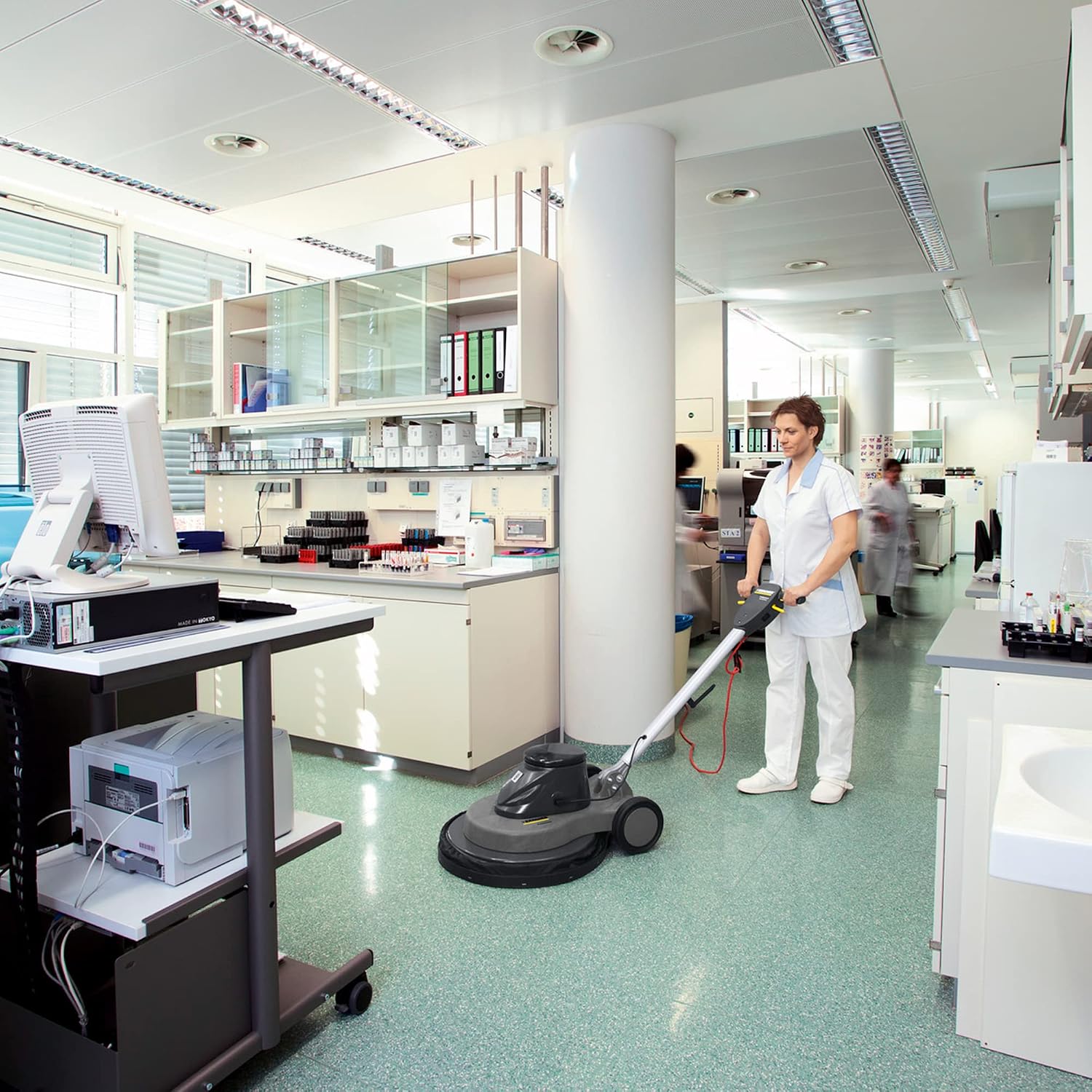 Kärcher Commercial Buffing and Polisher - BDP 51/1500 C - Scrubs and Cleans Hard Floors - 1500 RPM Burnisher