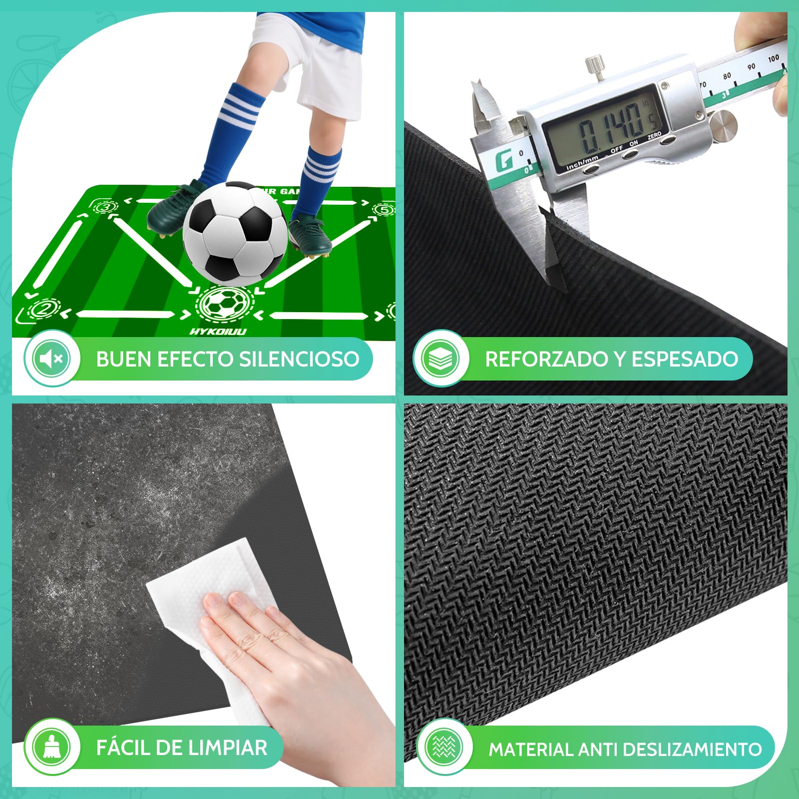 Alfombra Entrenamiento Futbol Con Kick Throw Trainer Didáctico 90x60cm Alfombra Futbol Entrenamiento Profesional – Tapete De Entrenamiento De Pasos, Manta De Campo De Esquinay Tapete De Fútbol