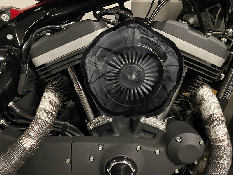 HARLEY-DAVIDSON　スポーツスター883 　エアクリーナーカバー Amazon | HCmotorku バイク レインソックス エアクリーナー ハーレー用