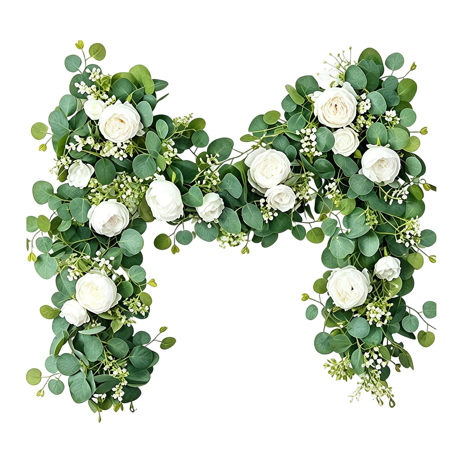 Flexible Flower Garland 70.8in Artificial Peony Vine with Green Leaves for Arch, Railing, and Wall Decorations Bridal Arch Vine Reception Flowers Ceremony Backdrop Greenery Strand Floral Swag Indoor