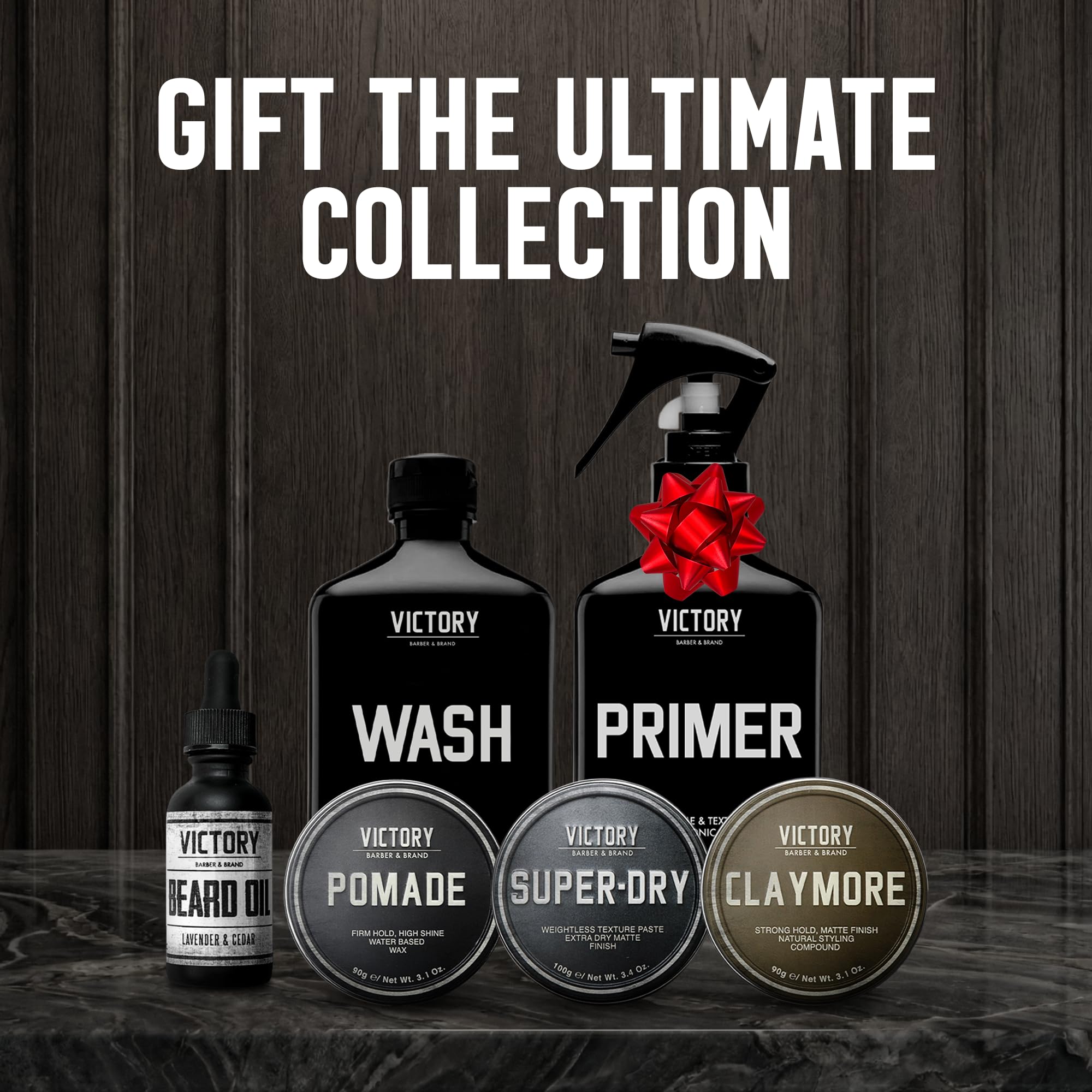Victory Barber & Brand Claymore Hair Pomade for Men, Strong Hold Matte Clay