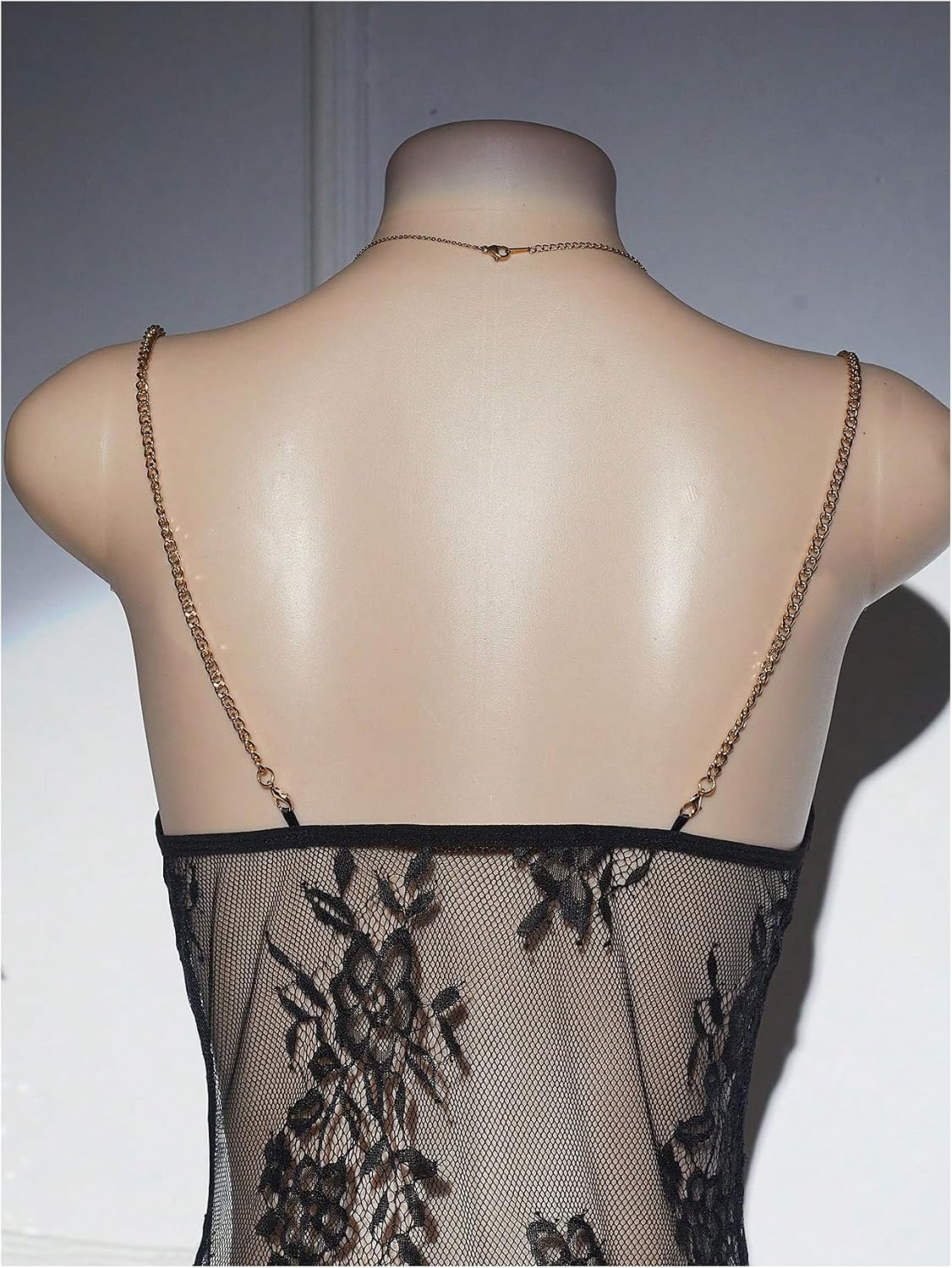 OYOANGLE Women's 2 Piece Lingerie Set Floral Lace See Through Mesh Lingerie
