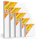 Fixwal Canvas Boards for Painting, 18 Pack Art Painting Canvas Multipack, 4x4, 5x7, 8x10, 9x12, 11x14 Inches 3mm Canvas Panels, Painting Supplies for Acrylic, Oil Paint, Tempera, Watercolor, Gouache