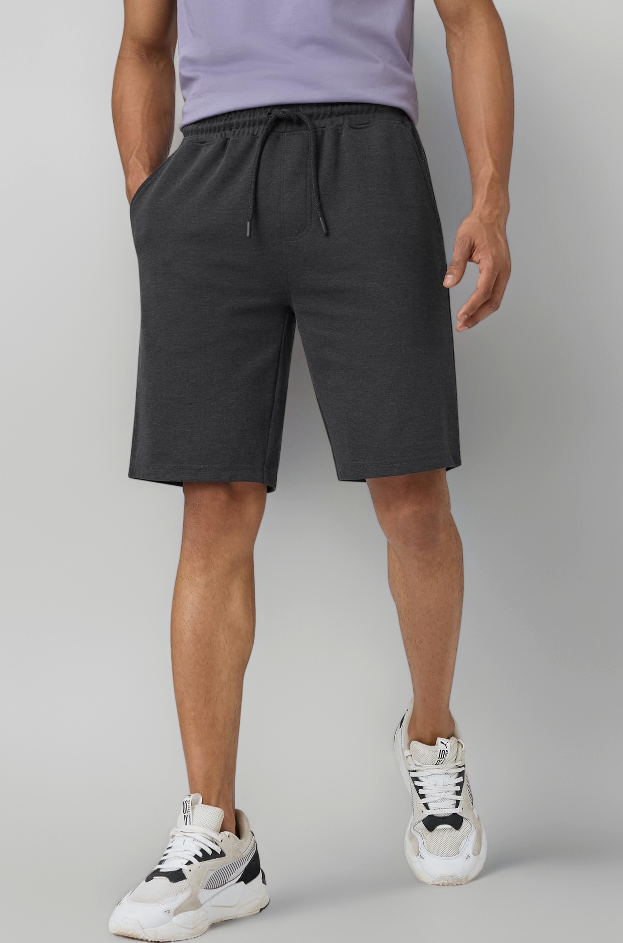 XYXX Men's Nova Cotton Regular Fit Solid Shorts with Side Pockets and No Marks Waistband