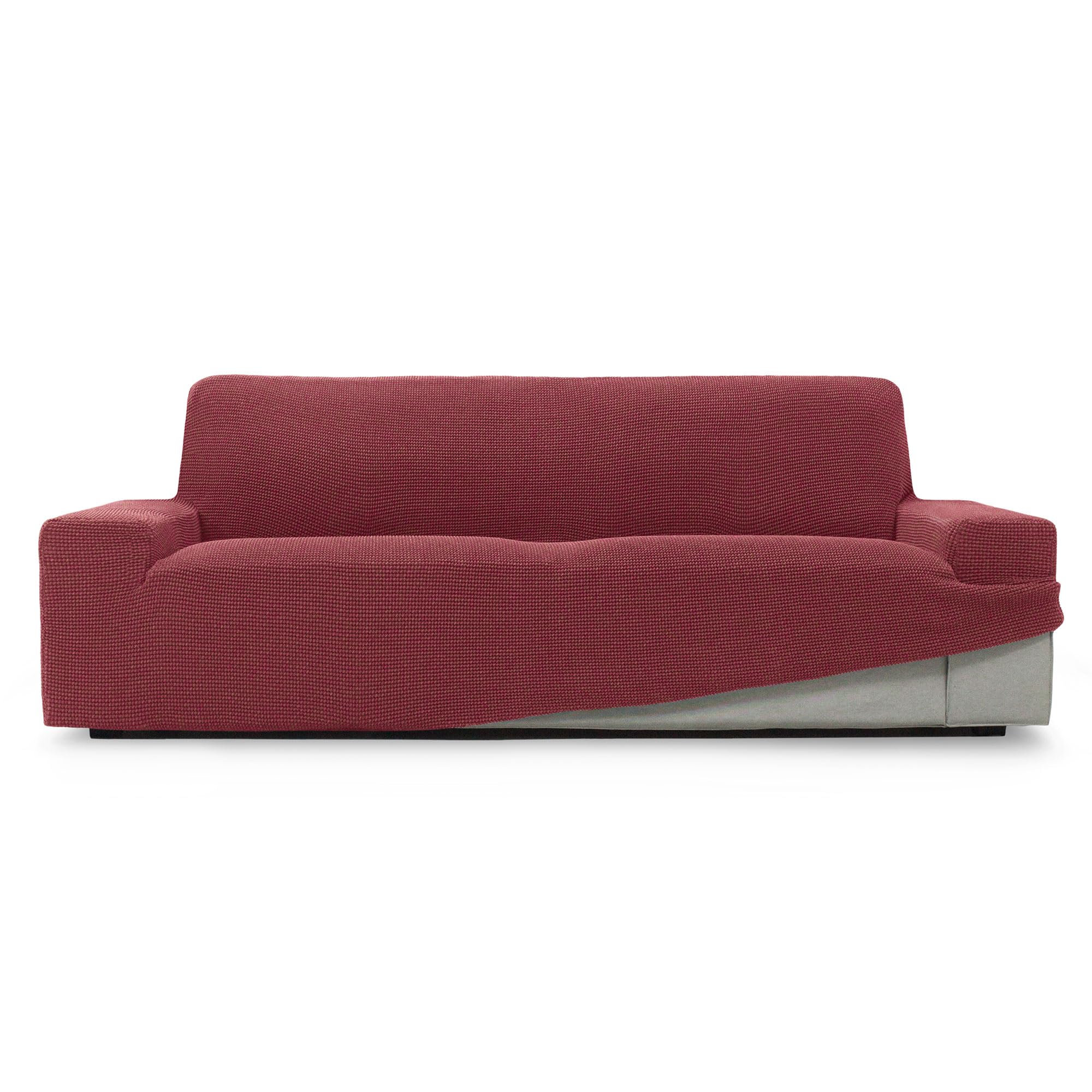 Housse de canapé 3 places extensible fuxie foncée SOFASKINS 180-230cm