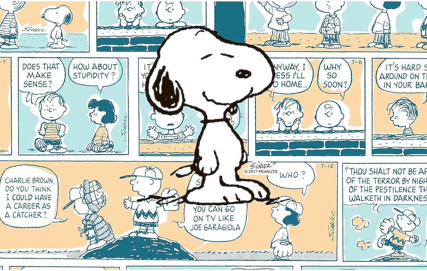 CafePress Peanuts Snoopy Comic Strip 20 Oz Ceramic Mega Mug 20 oz Ceramic Coffee Mega Mug
