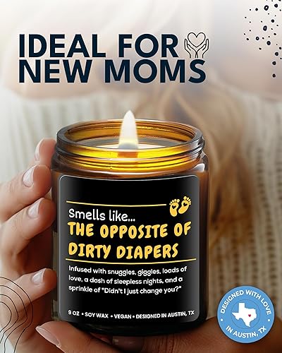 Miniatura 3 de Divertida vela para mamá nueva, regalo de embarazo pensado para madres primerizas, regalos únicos de baby shower para futura mamá, el mejor regalo