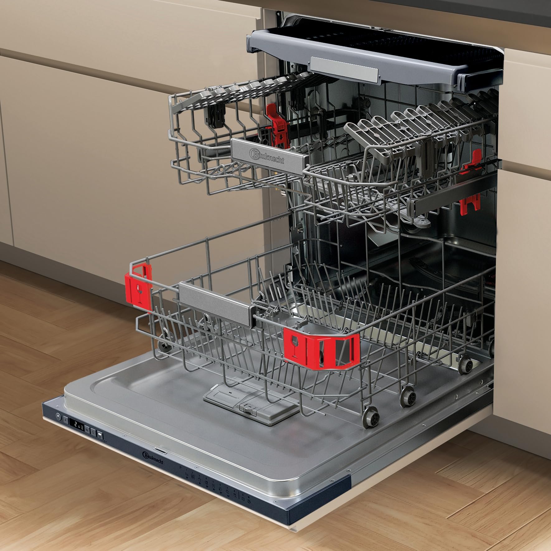 Bauknecht BKSV2 UAN Geschirrspüler 60cm - ActiveDry Mit Automatischer Türöffnung