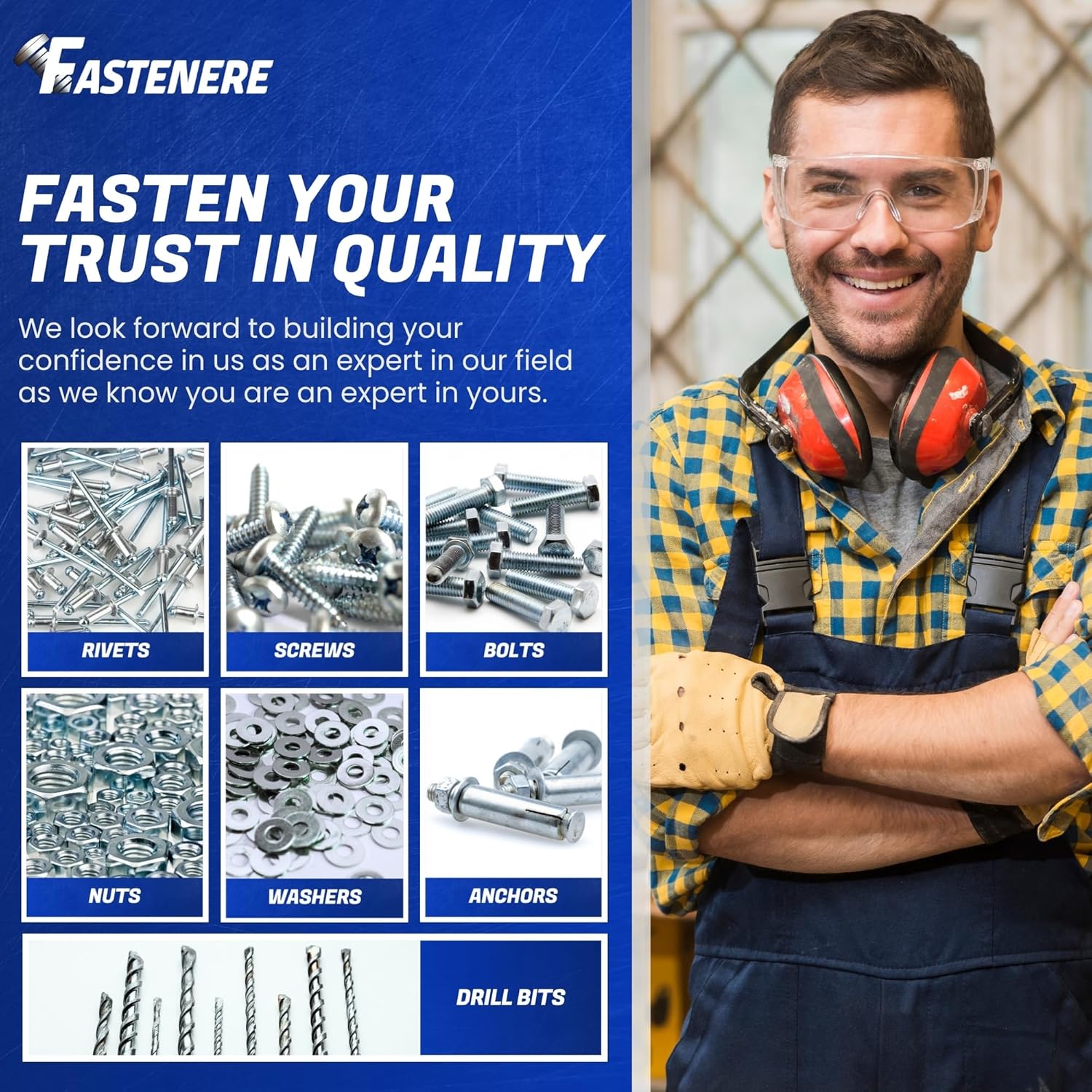 Fastenere Pop Rivets - 1/4" x 3/4" (25pcs) Heavy Duty, Open-End, Stainless Steel, Dome-Head Blind Rivets, Corrosion-Resistant, High Tensile & Shear Strength, 8-12 Gap 0.626"-0.750"
