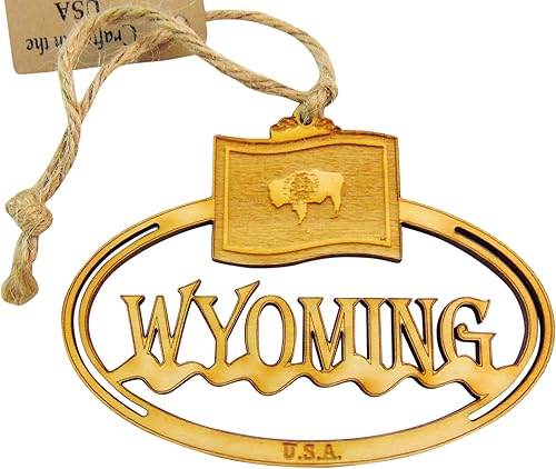 Miniatura 1 de Westman Works State of New Hampshire - Adorno navideño de madera hecho a mano en los Estados Unidos.