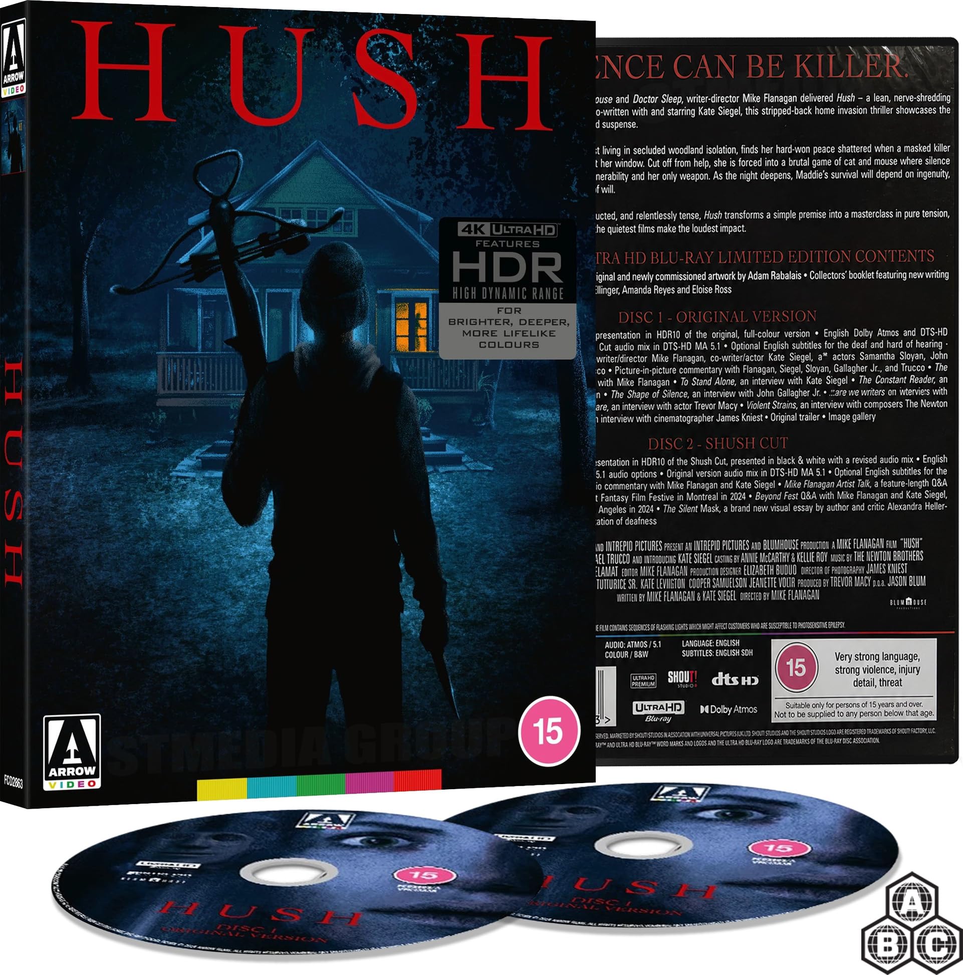 Hush (Limited Edition, Reversible cover) [4K Ultra HD] [Region Free]
