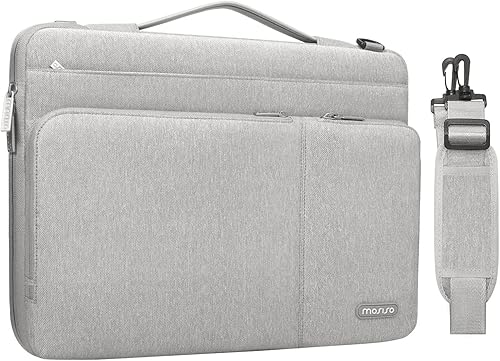 MOSISO 360 - Bolsa de hombro protectora para laptop compatible con MacBook AirPro, portátil de 13-13.3 pulgadas, compatible con MacBook Pro de 14