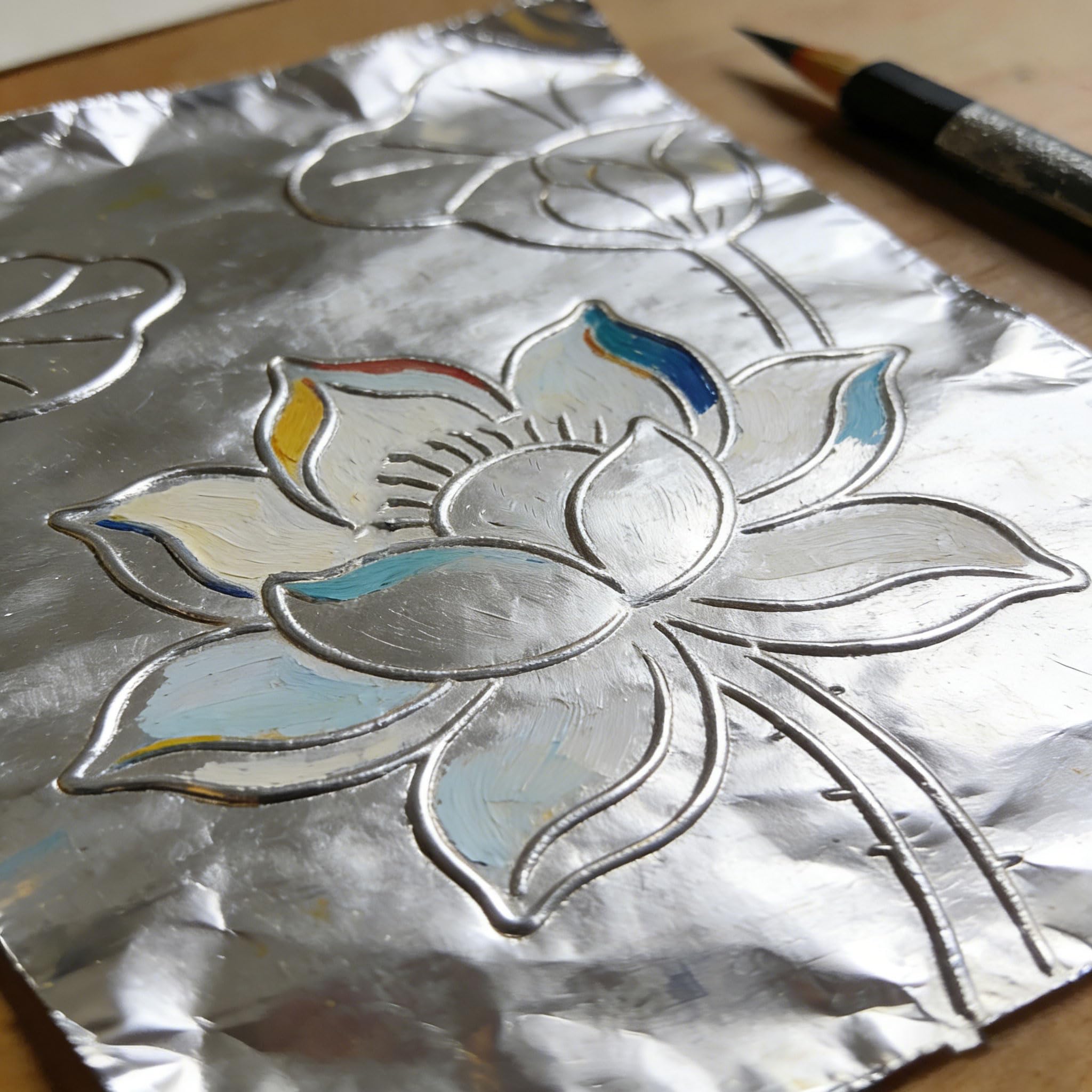 Foglio in Alluminio per Goffratura 100µ Lastre Metalliche Spesse per Hobby | per Rilievo, Stampa a Caldo, Bigiotteria & Progetti Decorativi, Rotolo di Carta Metallo Resistente per Artigianato
