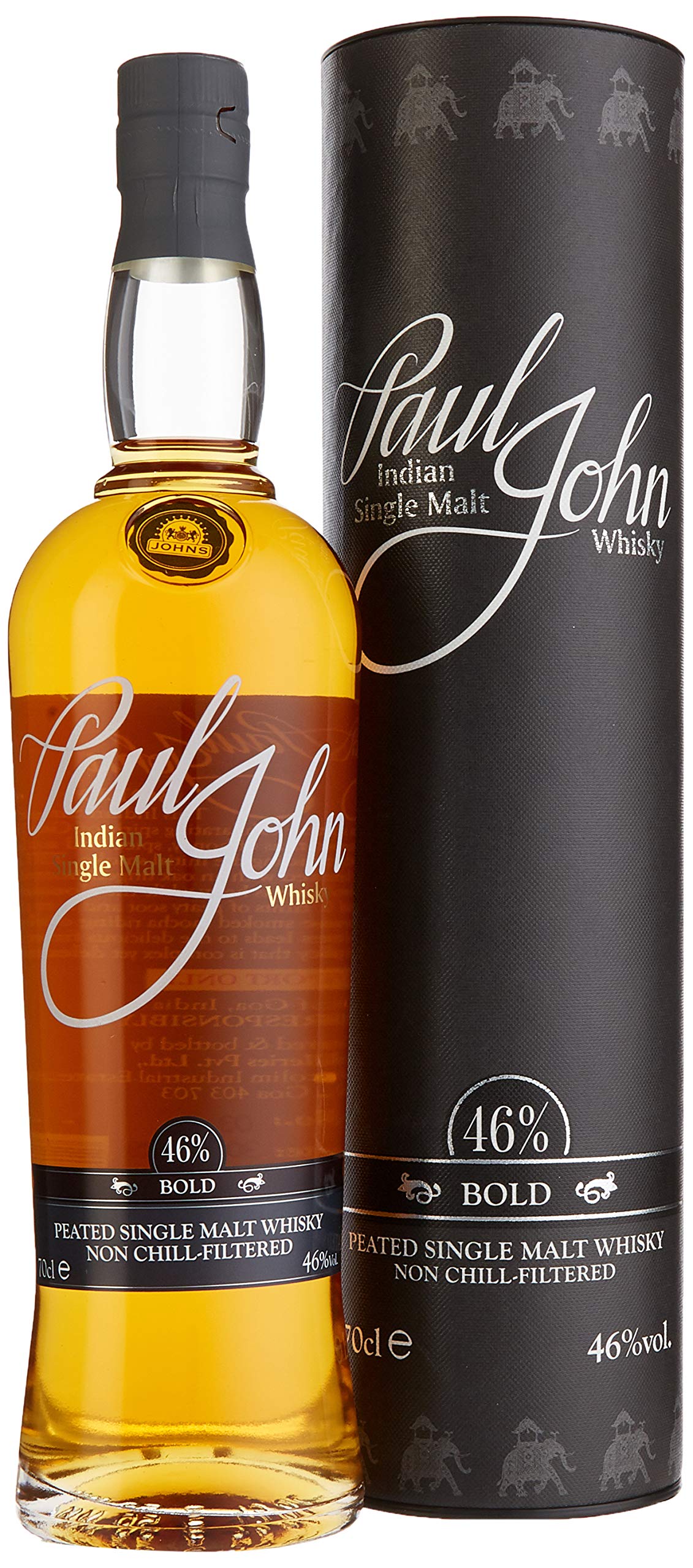 Paul John Bold Indian Single Malt Whisky in Geschenkverpackung (1 x 0.7 l)