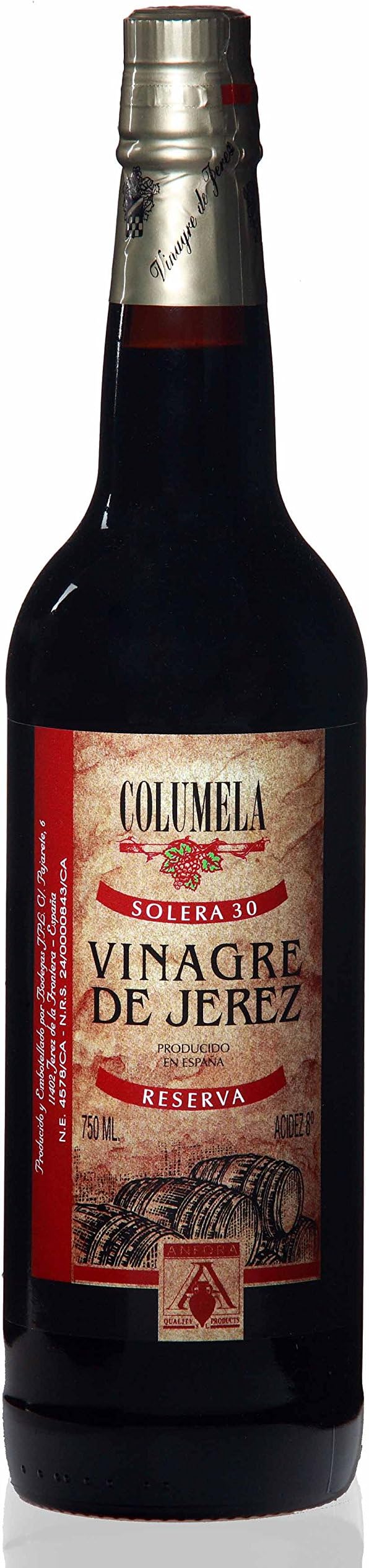 Columela Vinagre de Jerez, Sherry Vinegar, 25.4-Ounce Glass Bott