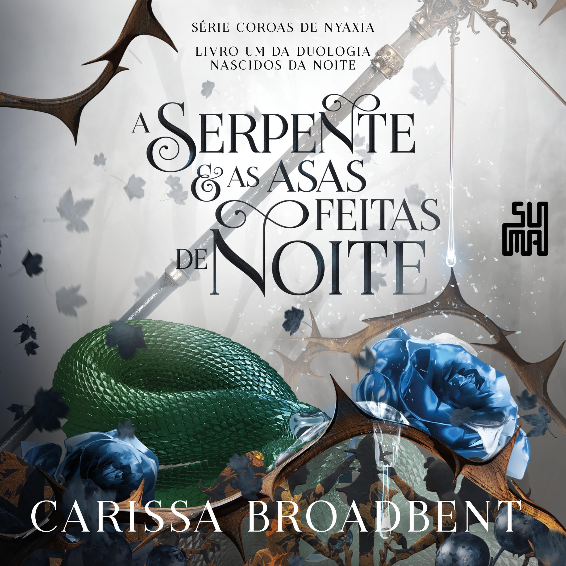 Cover art for A serpente e as asas feitas de noite