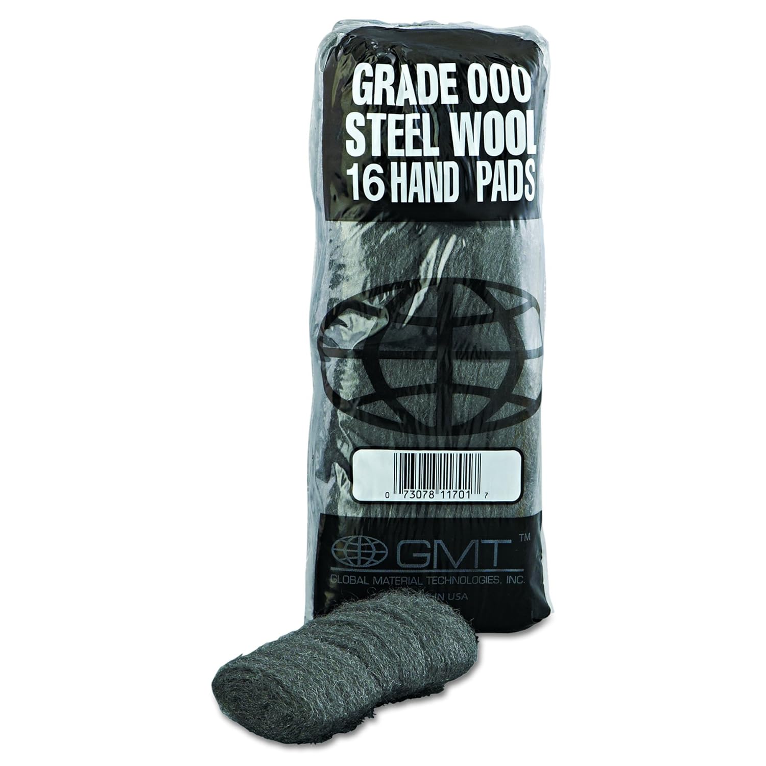Global Material Technologies GMT 117001 Extra Fine Grade 000 Industrial-Quality Steel Wool Hand Pad