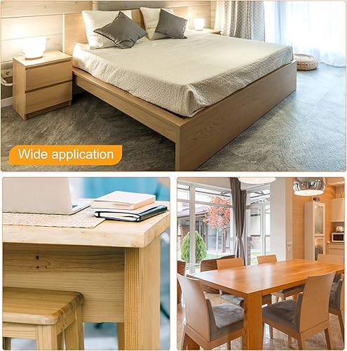 Miniatura 6 de uxcell 4 soportes de esquina angulares de 1.496 pulgadas x 1.496 pulgadas, soportes de acero laminado en frío con tornillos para borde de escritorio