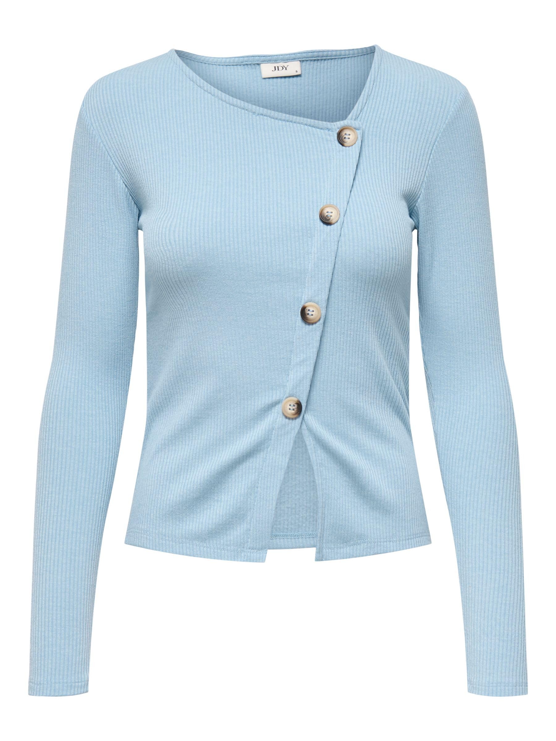JDY Damen Jdyfreya L/S Button Top JRS Noos