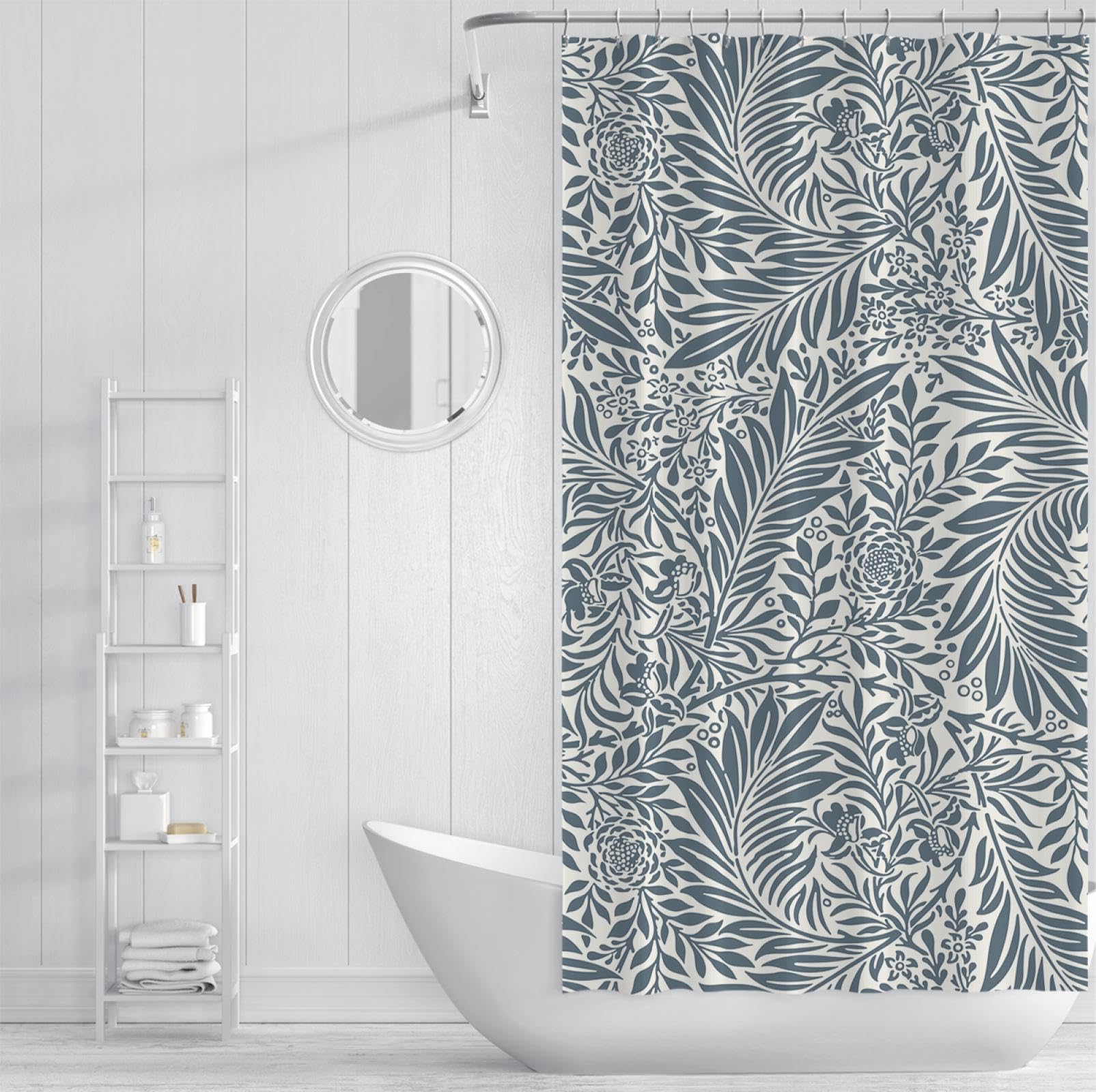 Zestaw zasłon prysznicowych z motywem nagietka – elegancka wodoodporna i nadająca się do prania dekoracja łazienki z haczykami 180 x 200 cm kwiatowy wzór dla eleganckich akcesoriów domowych