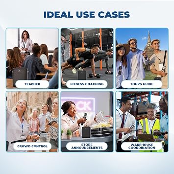 WinBridge Wireless Voice Amplifier with Microphone for Teachers,Tour Guides