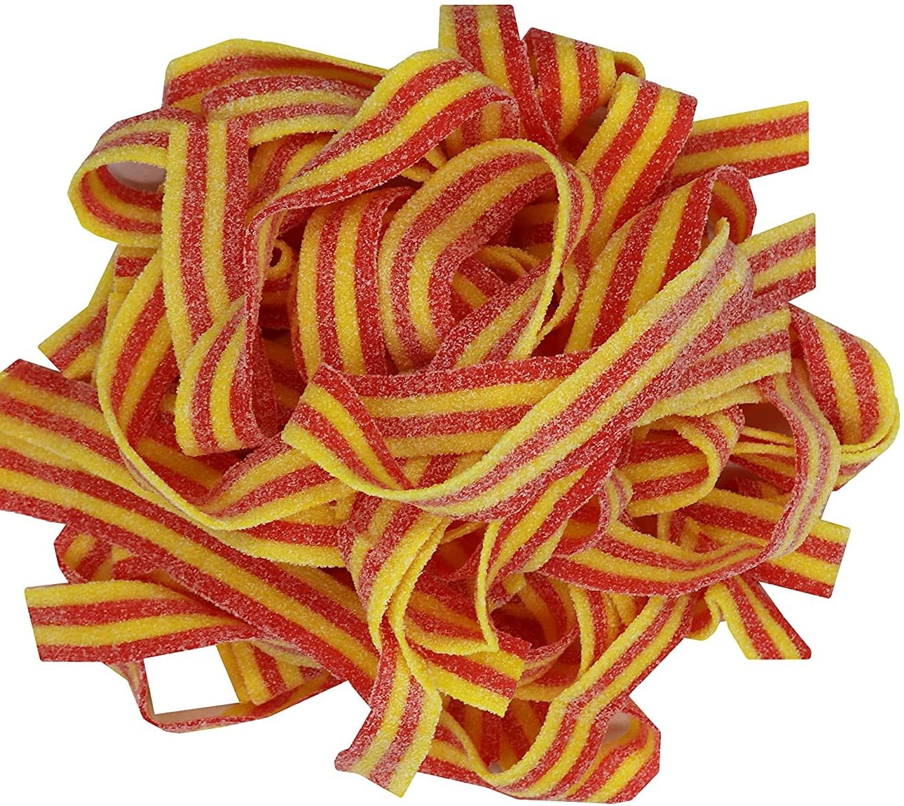 SweetGlob Sour Gummy Belts Candy (2 Pound, Sour Strawberry Banana)