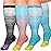 Diu Life 3 Pairs Plus Size Compression Socks for Women and Men Wide Calf Extra Knee High Support for Circulation