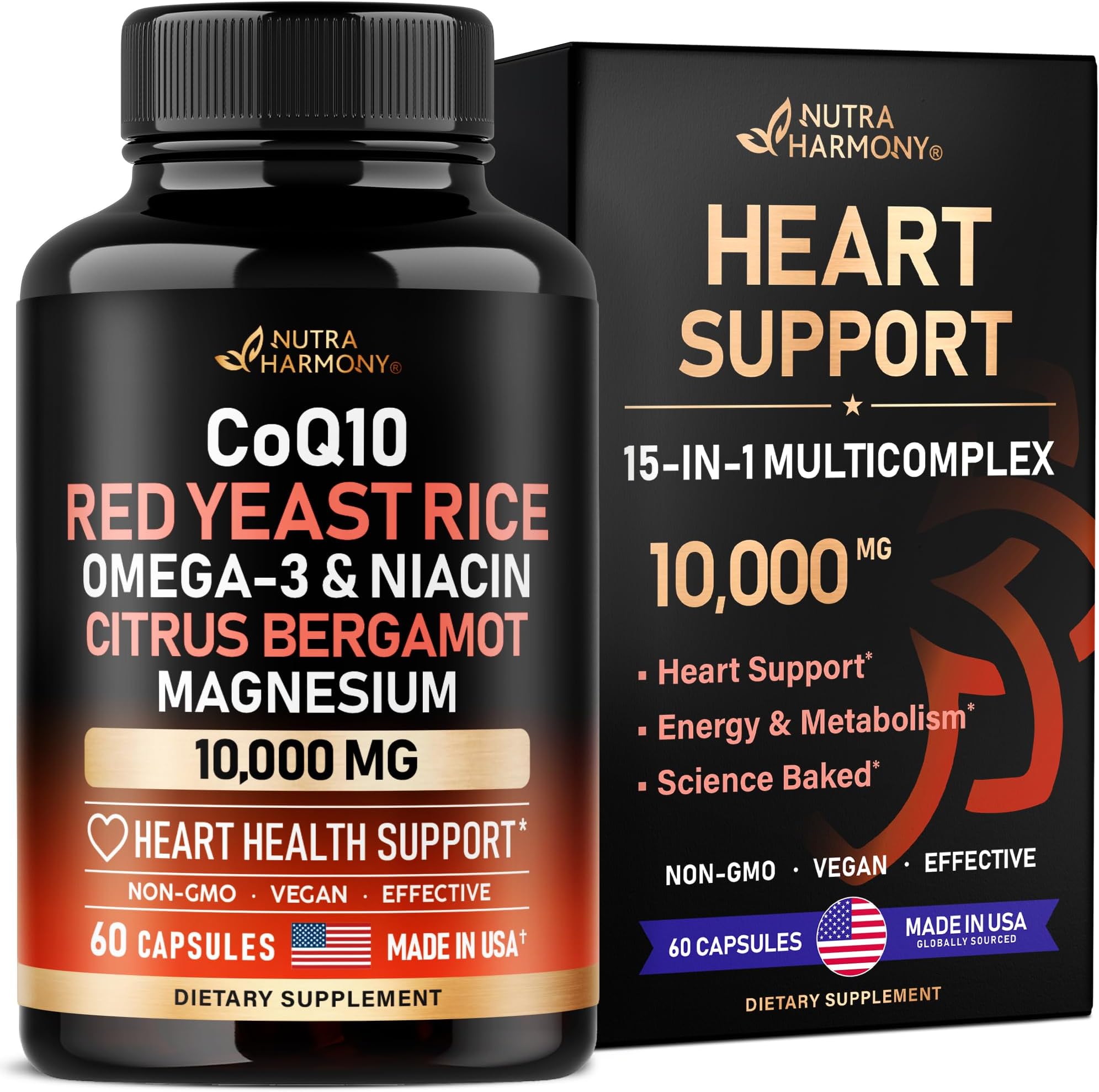 Purely Holistic Red Yeast Rice 1200mg with CoQ10 & Niacin