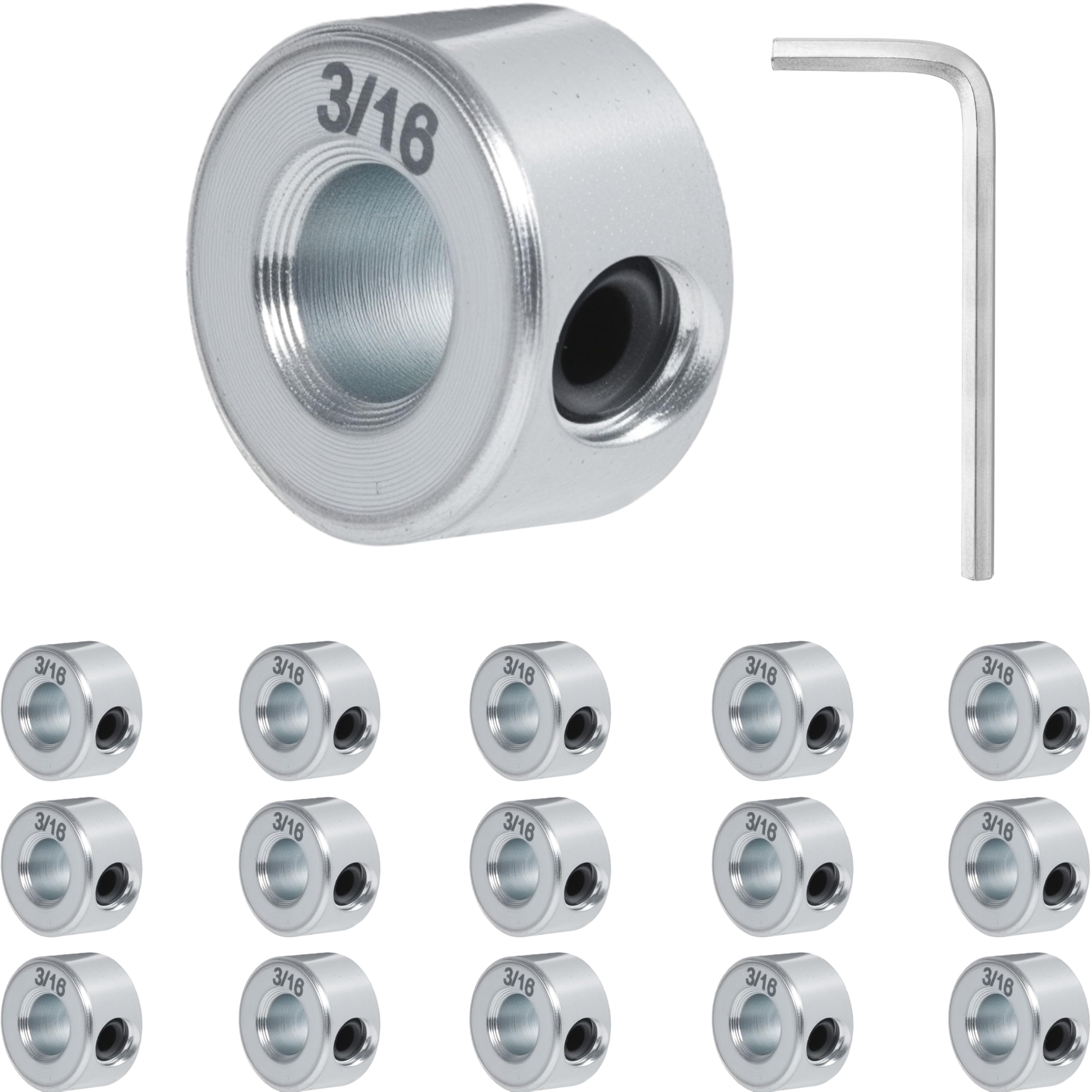 Zinc Plated Shaft Collars - 8 Pack -31 Zinc Plated Shaft Collars - 8 Pack -31
