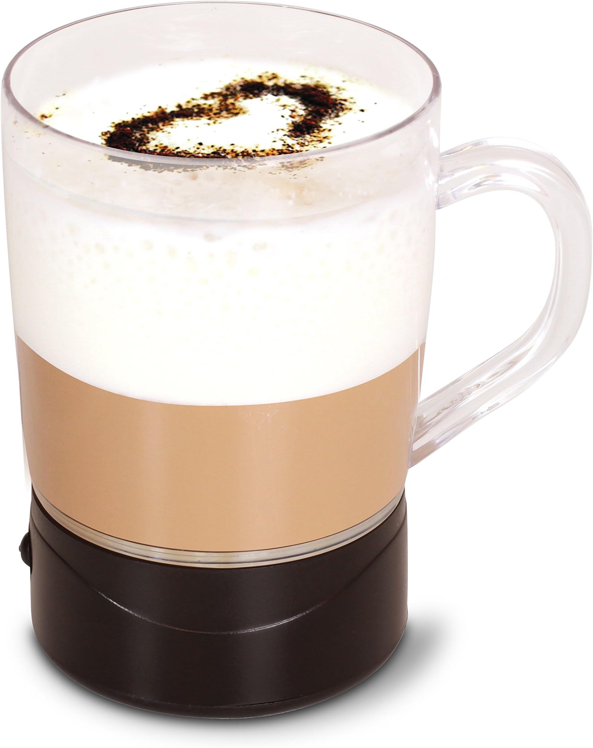 Team Kalorik TKG MFH 1000 Froth and Foam Handheld Milk Frothers, Plastic, Metal, Black/Transparent