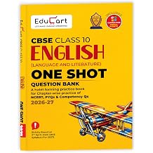 Educart One-shot English CBSE Class 10 Question Bank 2026-27 Strictly for Boards Exam 2027