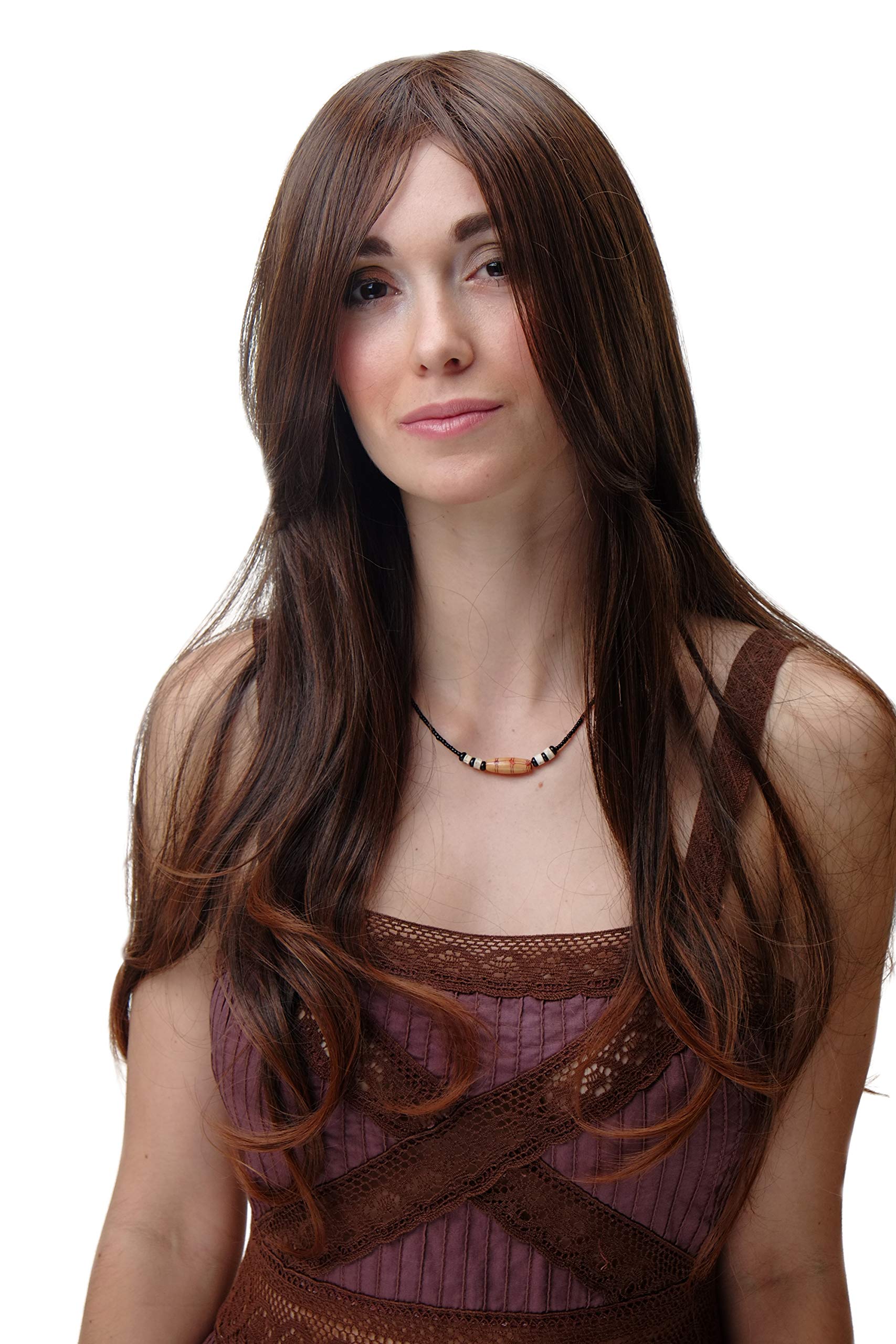 WIG ME UP - Wig Long Straight Chestnut brown mix 3445-2T30, mixed blond, Length: approx. 55 cm