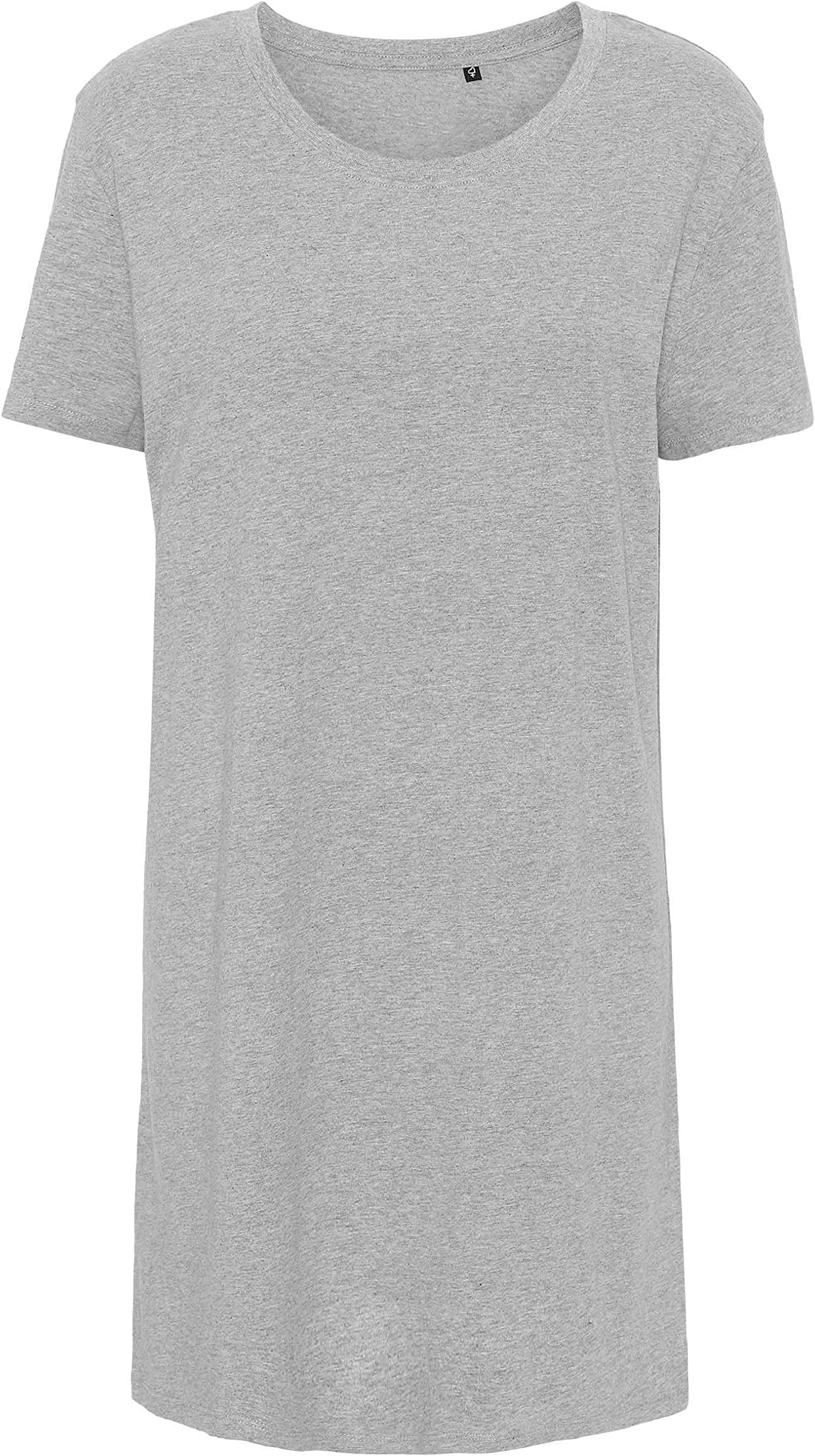 Green CatLadies Long Shaped T-Shirt 100% Organic Cotton Fairtrade, Oeko-Tex and Ecolabel Certified
