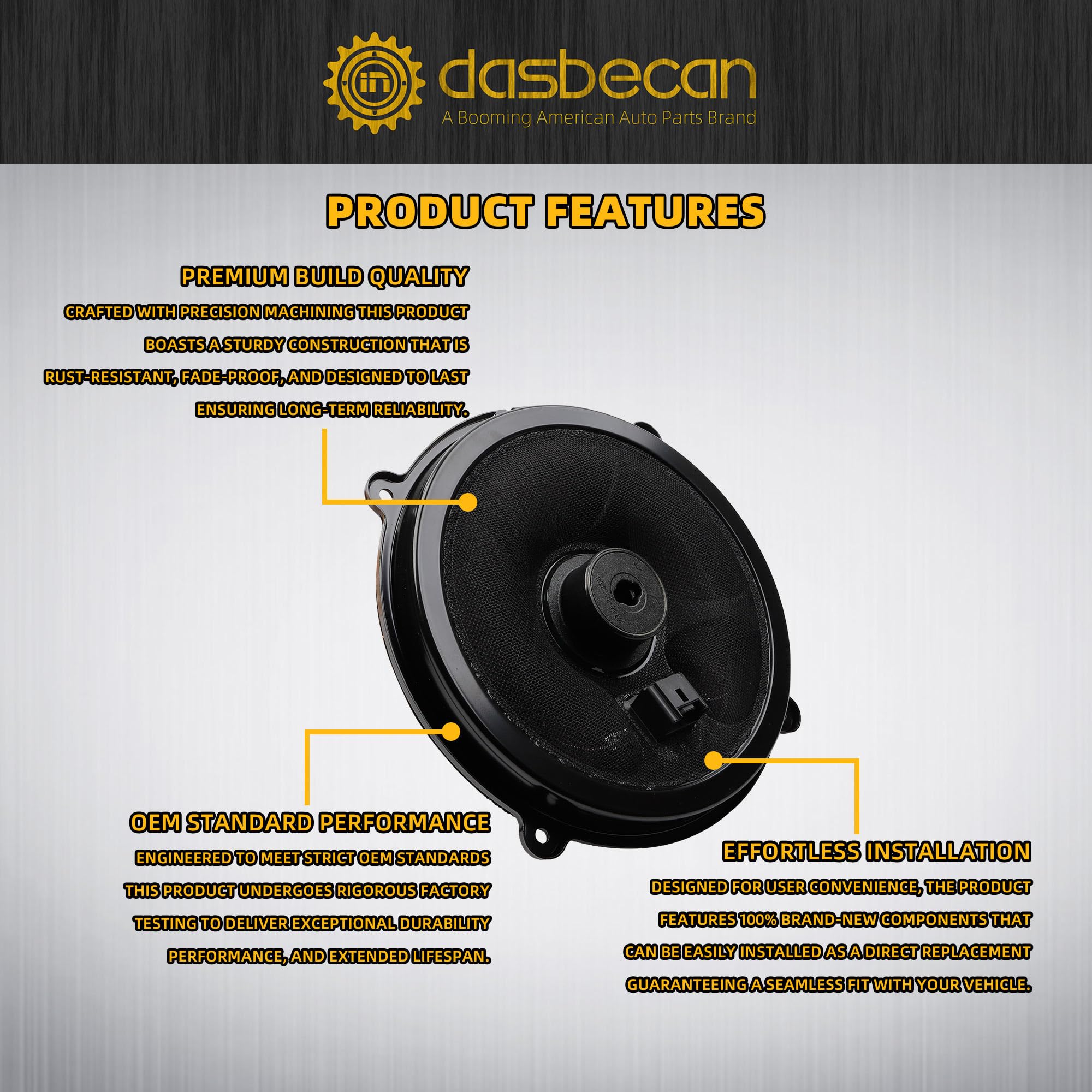 KD45-66-A60 9'' Front Door Speaker Compatible with Mazda 3, Mazda