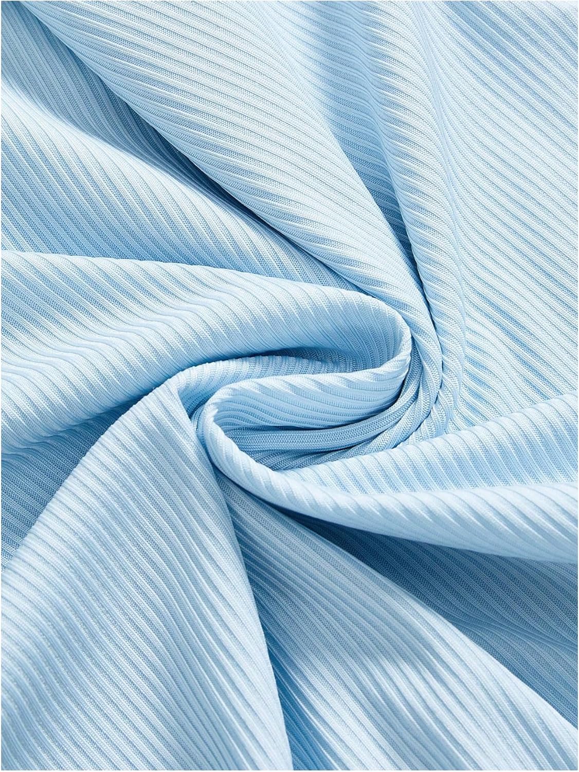 MakeMeChic Women's 2 Piece Pajama Sets Lace V Neck Ruffle Cami Tops Shorts Sleepwear - Image 4